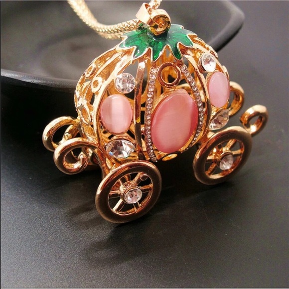 Pink and Green Pumpkin Necklace - Picture 3 of 3